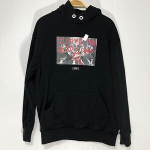 Throwback LTD Hoodie Sweatshirt Mens Medium Black I Love the Red Power Rangers